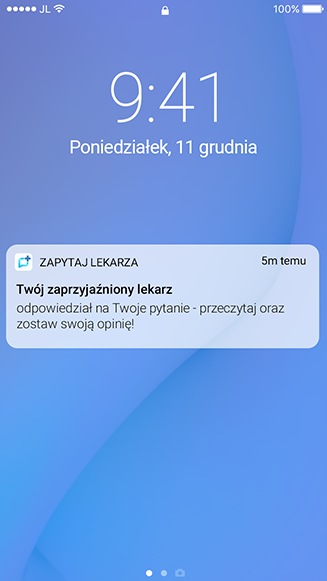 push notification screen