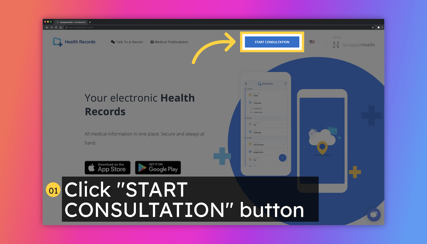 Talk to a Doctor Instructions - step 1