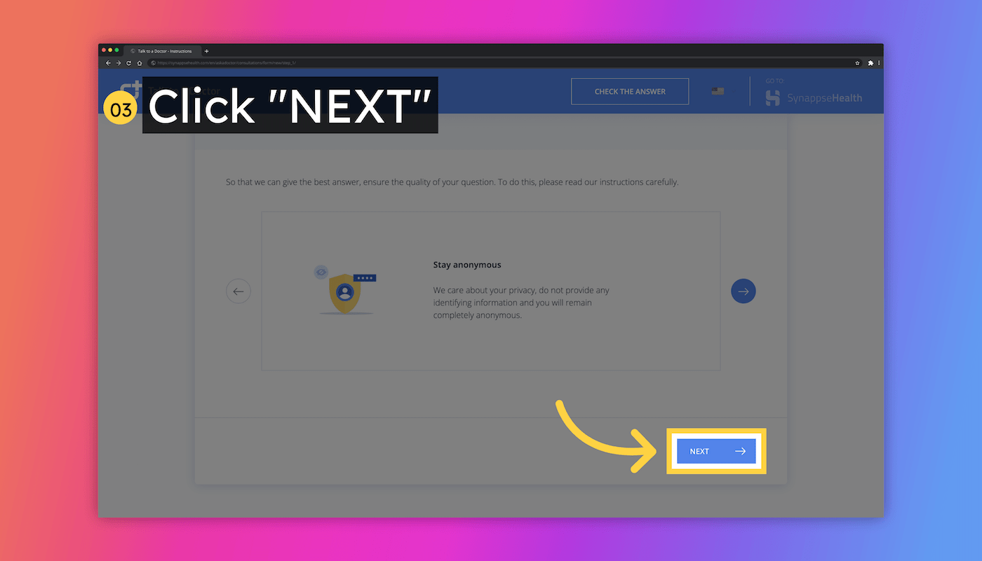 Talk to a Doctor Instructions - step 3