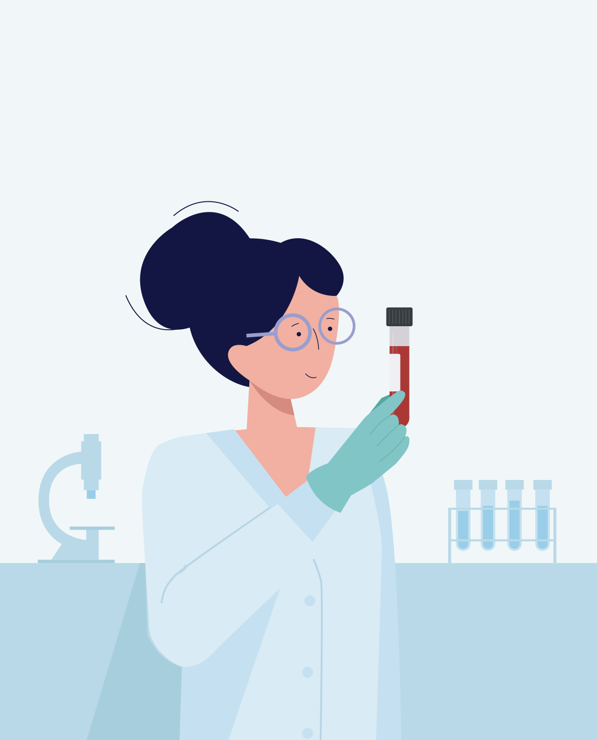 Preparation for laboratory tests (blood and urine) in 10 steps