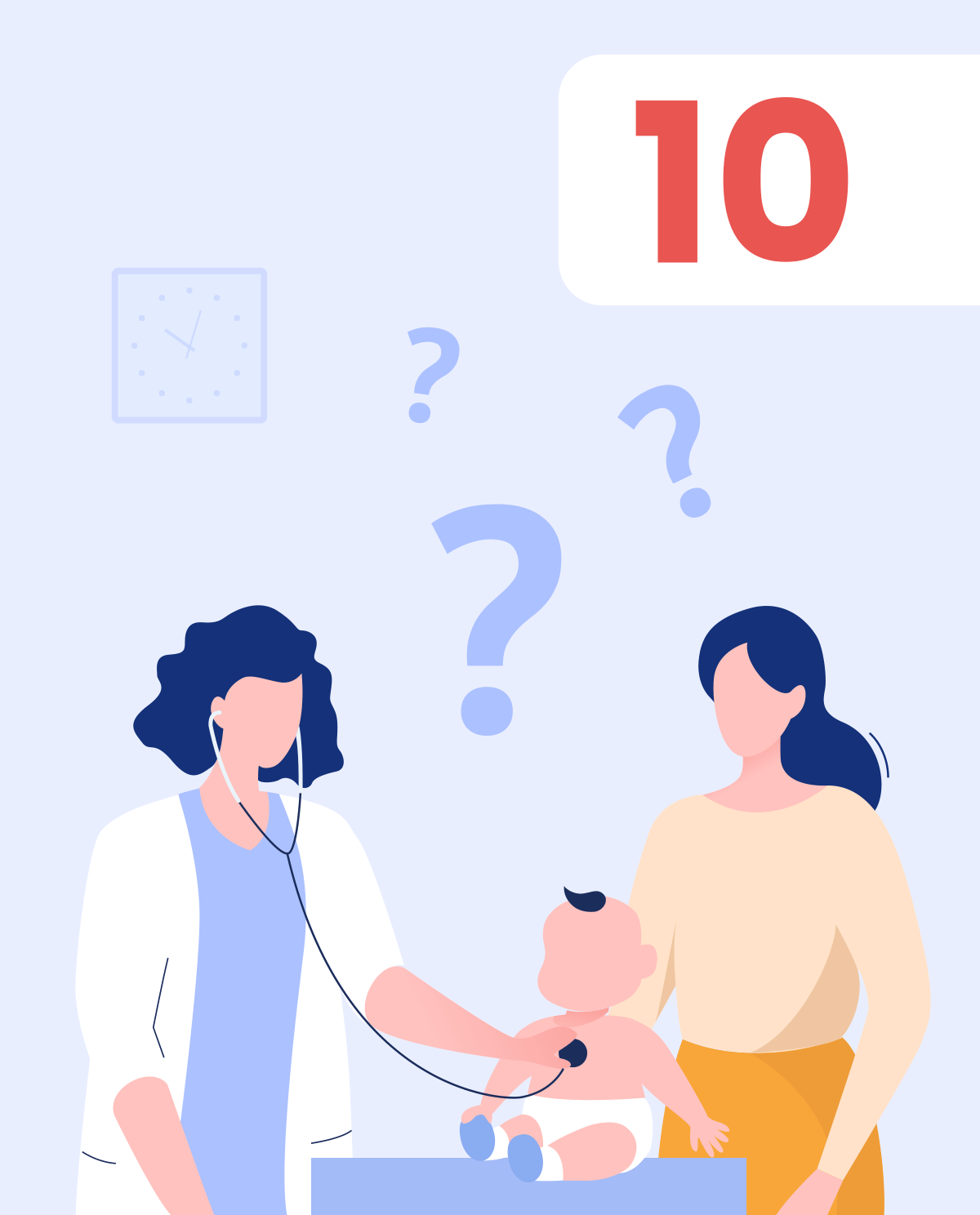 10 najczęstszych pytań do pediatry